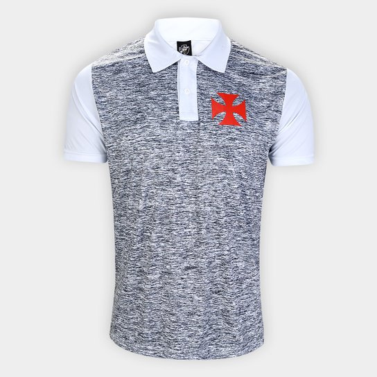 Camisa Polo Vasco Line Masculina - Branco