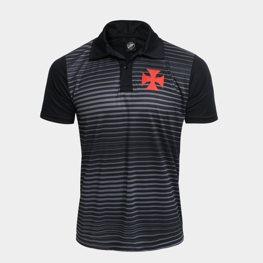 Camisa Polo Vasco Spike Masculina - Preto