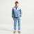 Agasalho Nike Sportswear Infantil - Azul Claro+Branco