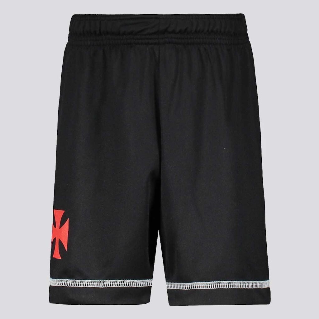 Bermuda Vasco Taça Infantil Preta