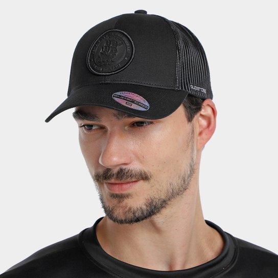 Boné SuperCap Vasco Patch Silk Bordado Frontal Dora E Tela