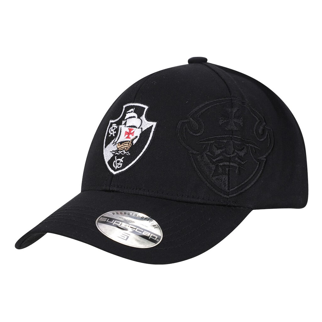 Boné Vasco da Gama Brasão Lateral Logo Frontal