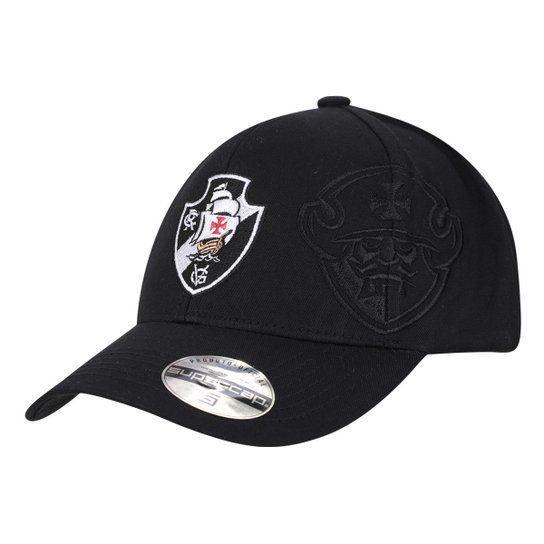 Boné Vasco da Gama Brasão Lateral Logo Frontal