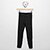 Calça Legging Infantil Nike G Df One Menina - Preto+Branco