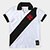Camisa Polo Infantil Vasco Paris - Branco+Preto