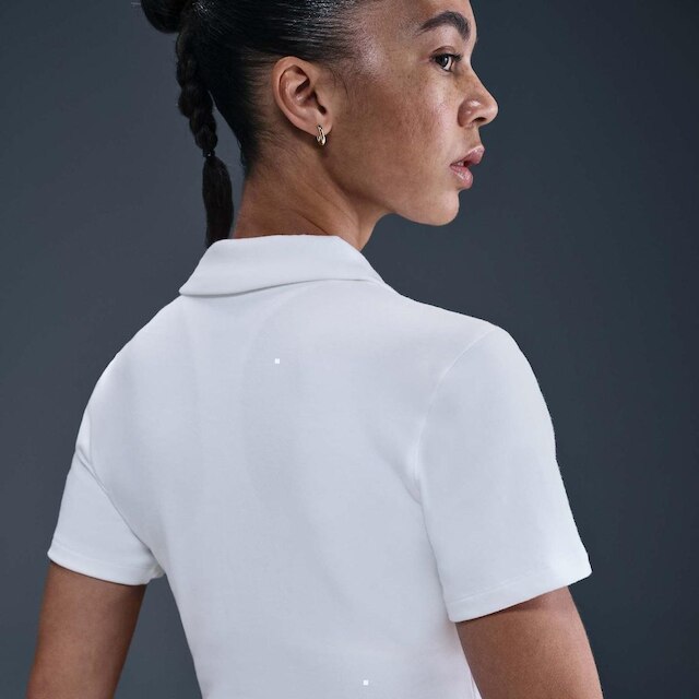 Camisa Polo Nike Court Heritage Cropped Feminina