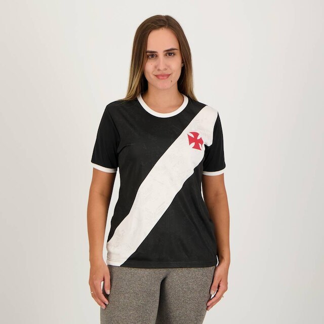 Camisa Vasco Building Feminina Preta