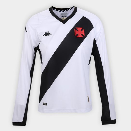 Camisa Vasco da Gama II 23/24 s/n° Jogador Manga Longa Kappa Feminina