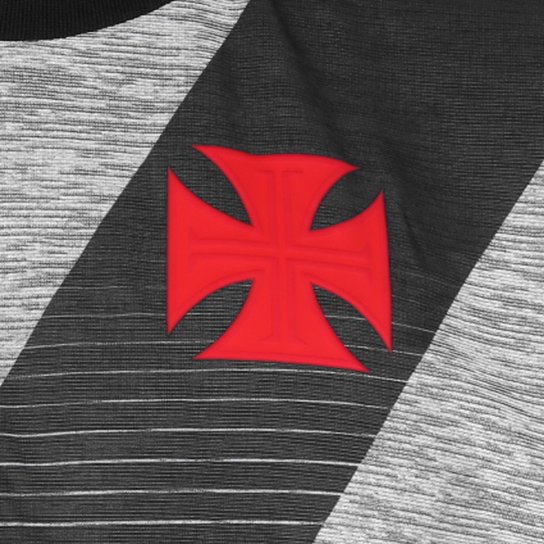 Camisa Vasco da Gama Supporter Mixed Kappa Masculina - Mescla Claro