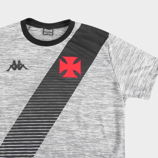 Camisa Vasco da Gama Supporter Mixed Kappa Masculina - Mescla Claro