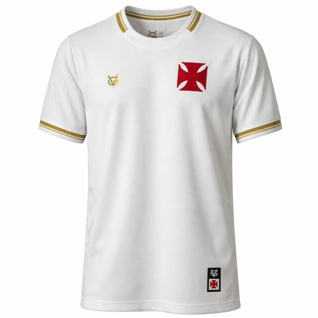 Camisa Vasco da Gama VG Aurélio Branca - Masculino