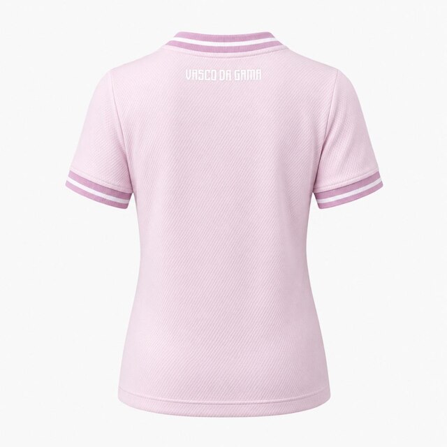 Camisa Vasco da Gama VG Cruz De Malta Rosa - Feminino