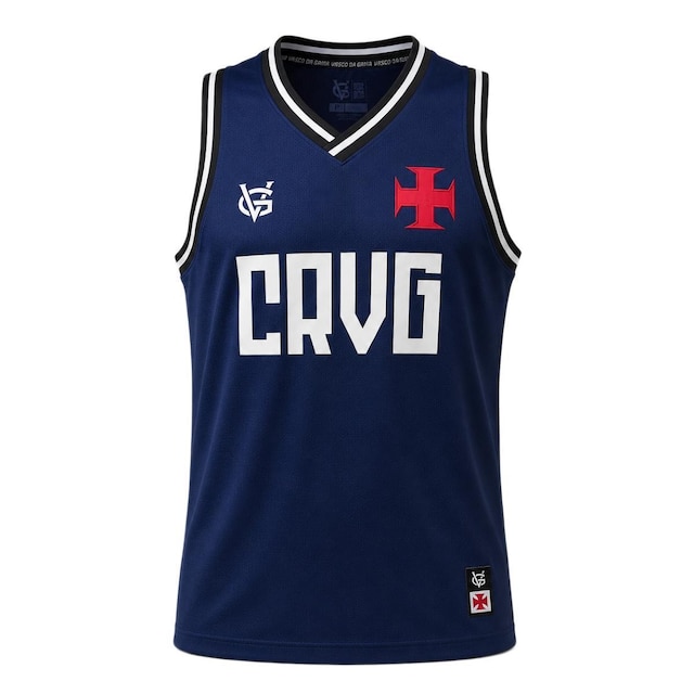 Camisa Vasco Da Gama VG Regata Azul - Masculino