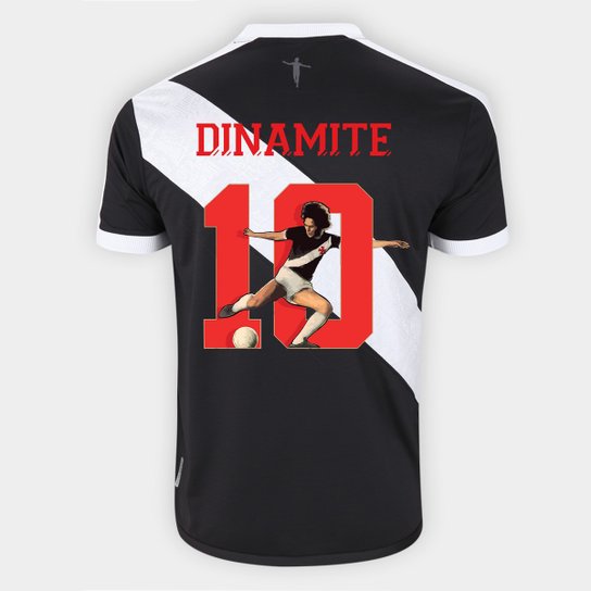Camisa Vasco I 24/25 Edição Limitada - Roberto Dinamite nº 10 - Jogador Kappa Masculina