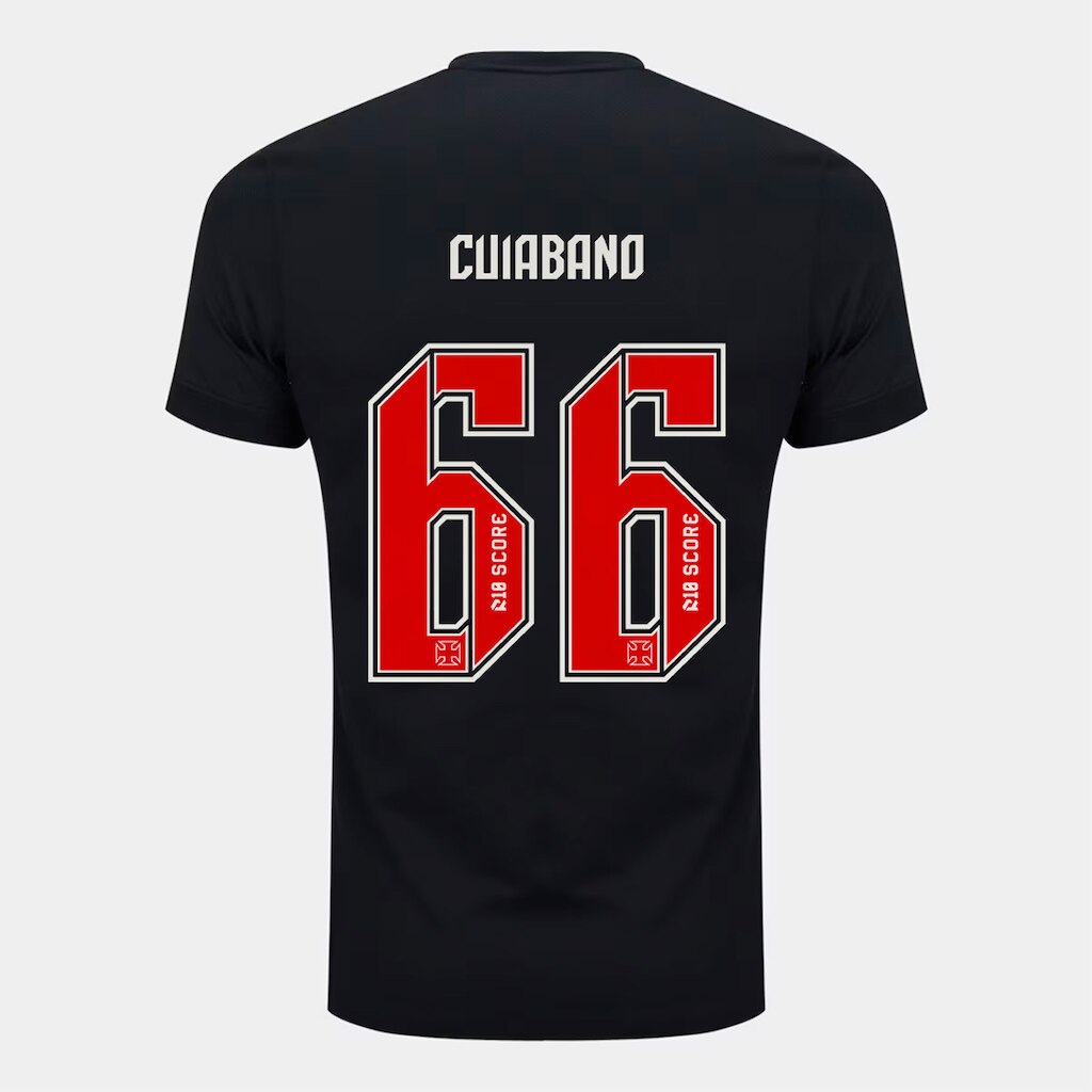Camisa Vasco I 26/27 Cuiabano Nº 66 Torcedor Nike Masculino