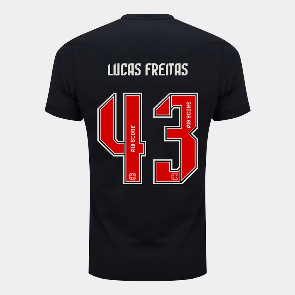 Camisa Vasco I 26/27 Lucas Freitas Nº 43 Torcedor Nike Masculino