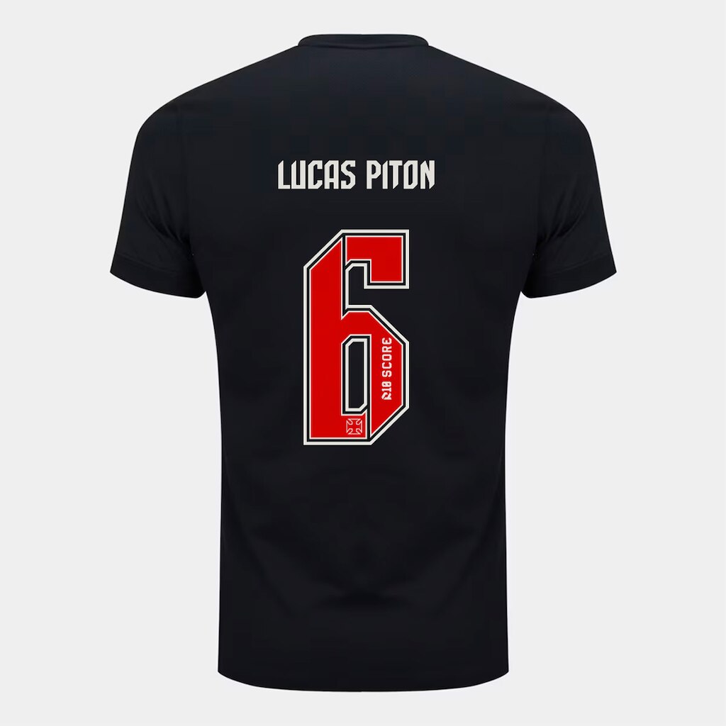 Camisa Vasco I 26/27 Lucas Piton Nº 6 Torcedor Nike Masculino