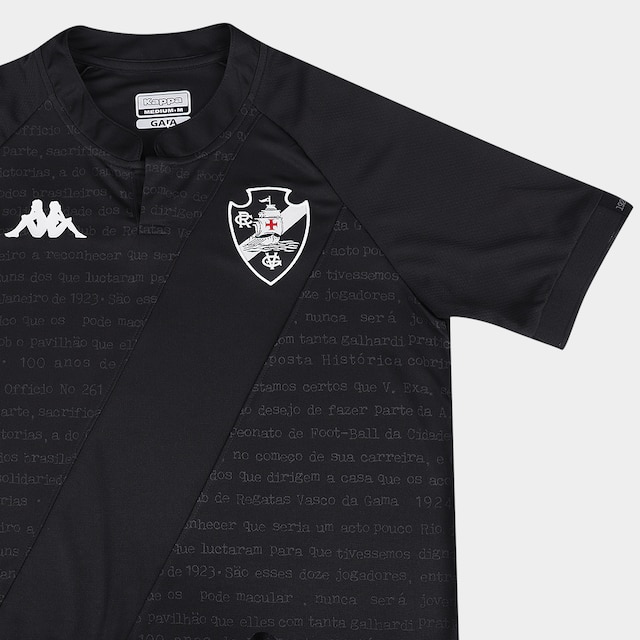 Camisa Vasco III 24/25 s/n° Kombat Jogador Kappa Masculina