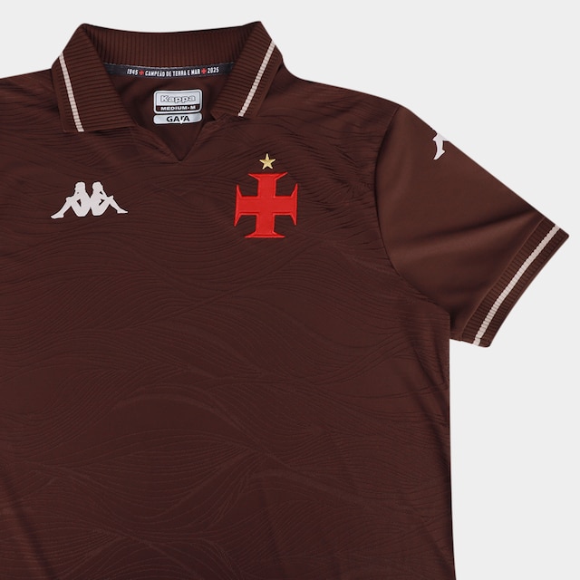 Camisa Vasco III 25/26 s/n Jogador Kappa Masculina