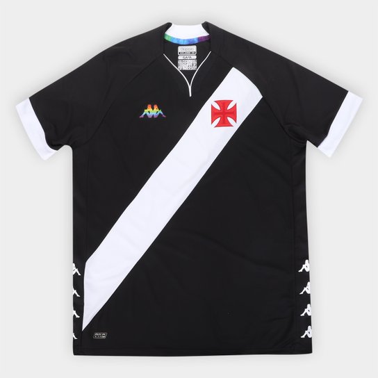 Camisa Vasco Kappa LGBT 22/23 Plus Size Masculina