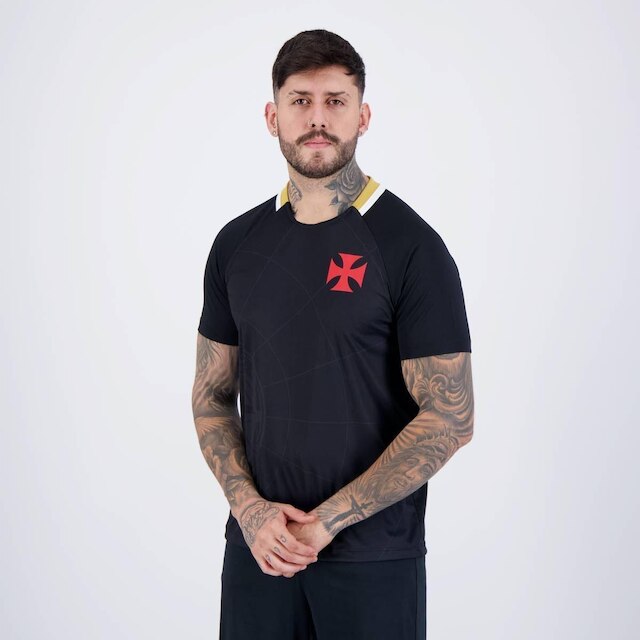 Camisa Vasco Manto Preta