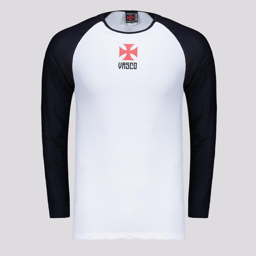 Camisa Vasco Plaga Manga Longa Infantil  Unissex
