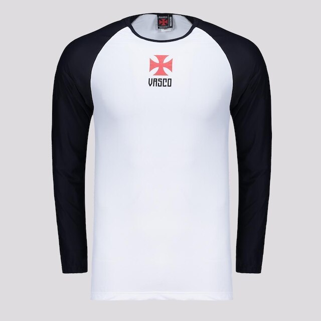 Camisa Vasco Plaga Manga Longa Proteção UV Masculina