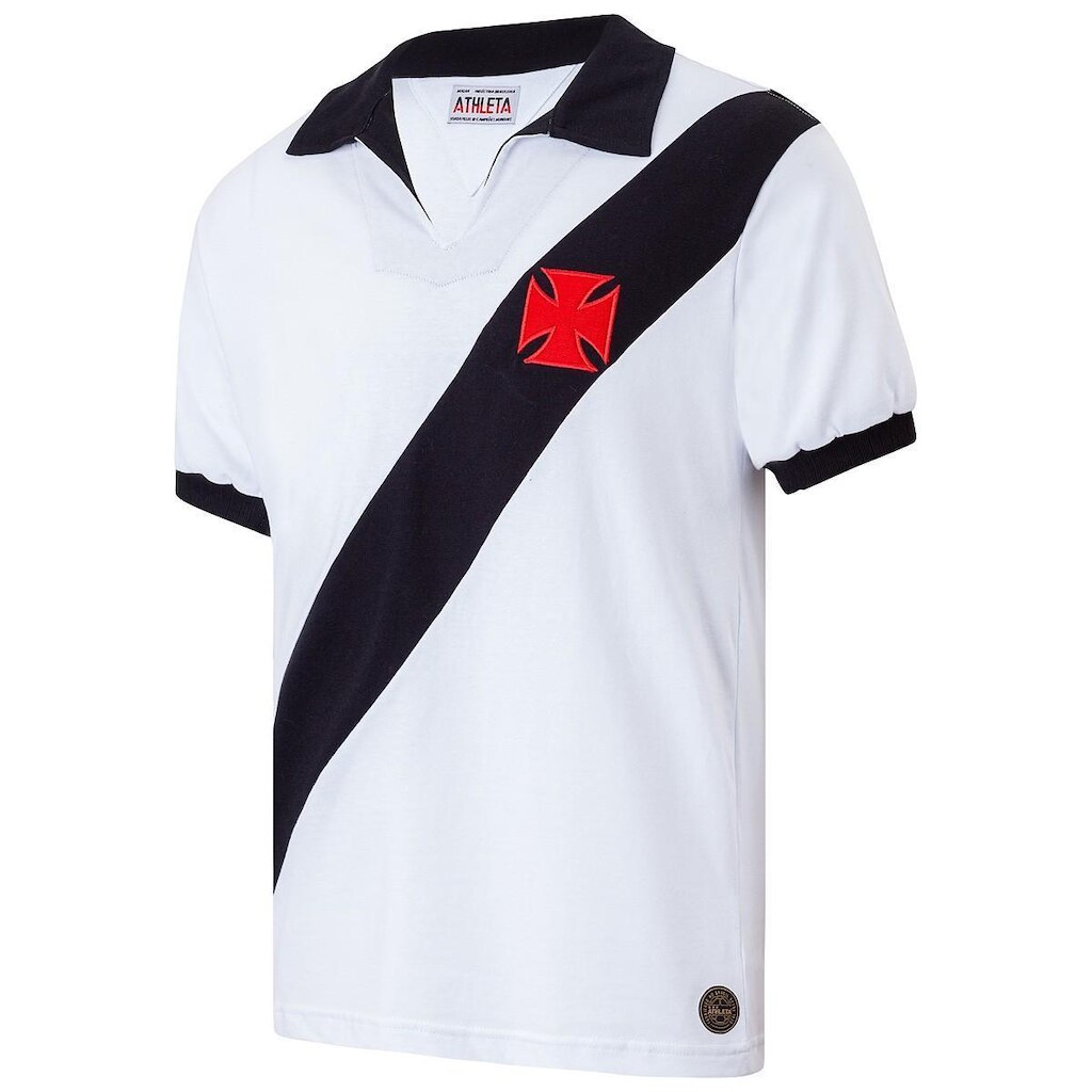 Camisa Vasco Retrô 1960 Branca Masculina