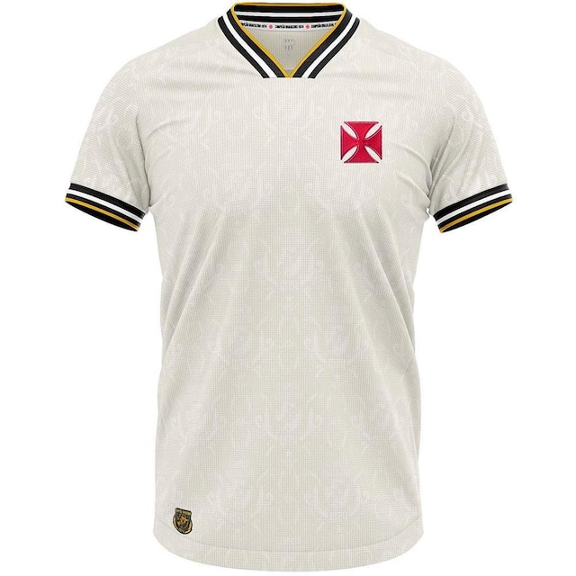 Camisa Vasco Retrô 1974 Campeão Brasileiro Jacquard Infantil