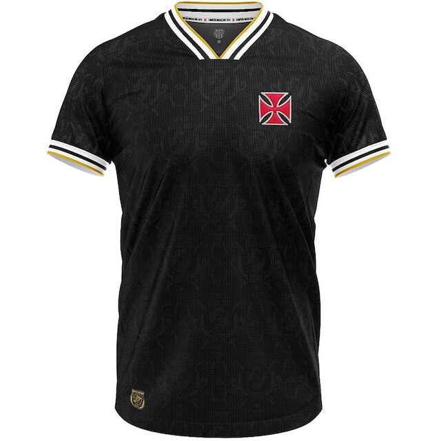 Camisa Vasco Retrô 1974 Campeão Brasileiro Jacquard Masculina