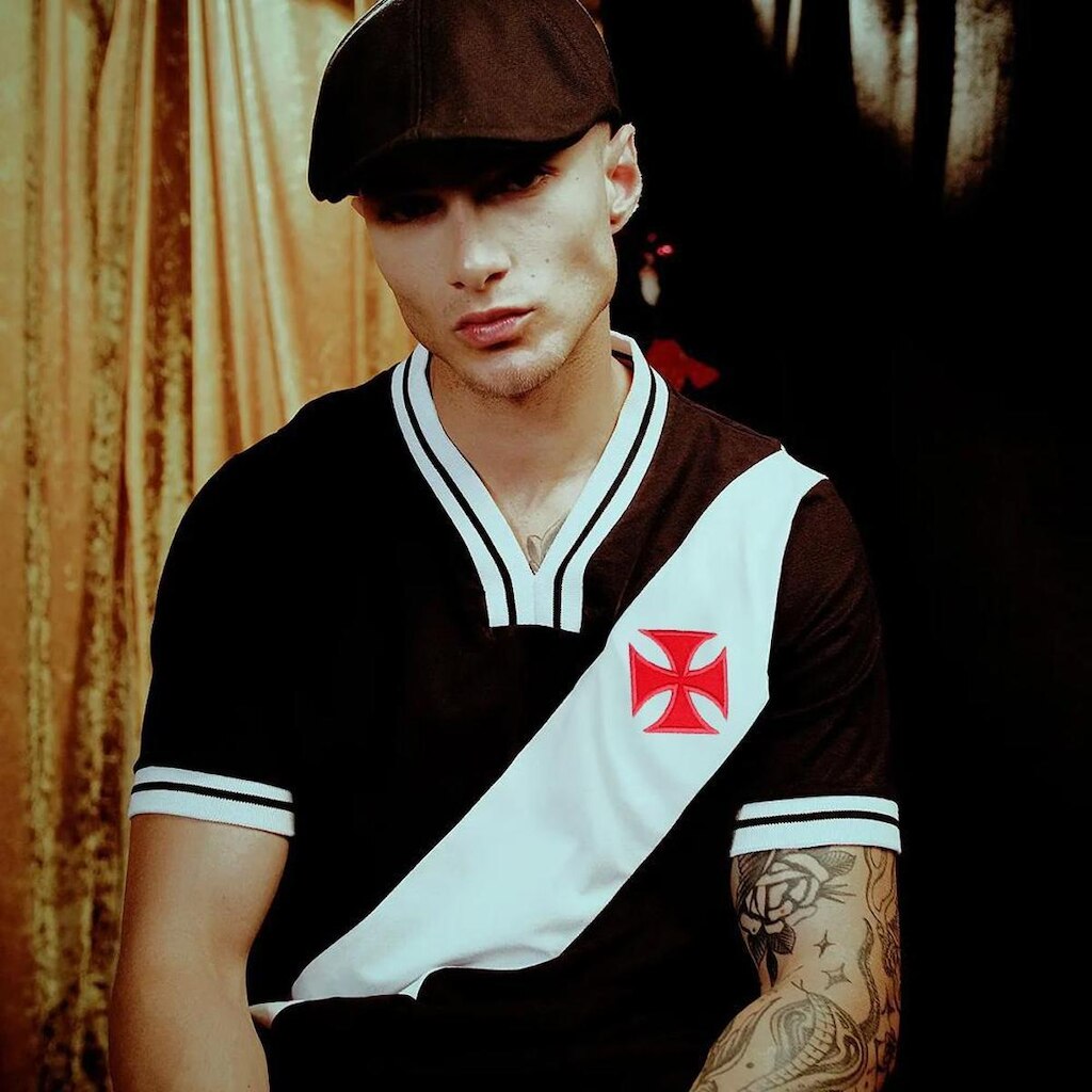 Camisa Vasco Retrô 1974 Preta Masculina