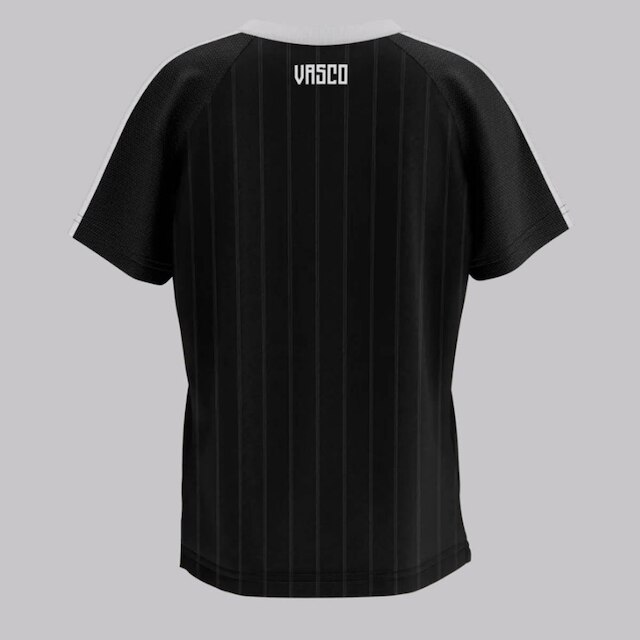 Camisa Vasco Surdir Infantil Preta