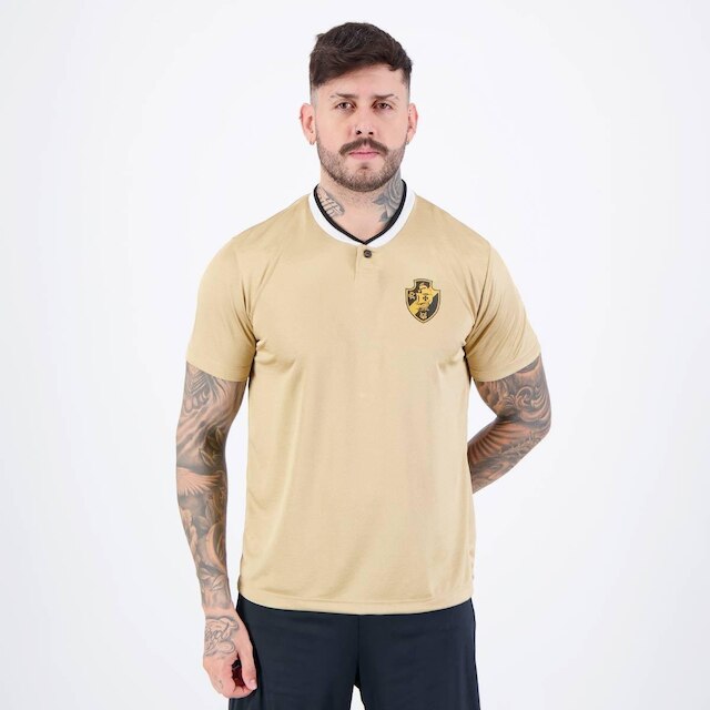 Camisa Vasco Sustento Dourada
