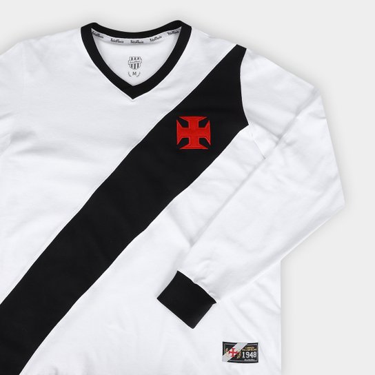 Camiseta Manga Longa Vasco 1948 Retrômania Masculina
