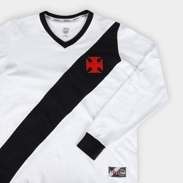 Camiseta Manga Longa Vasco 1948 Retrômania Masculina