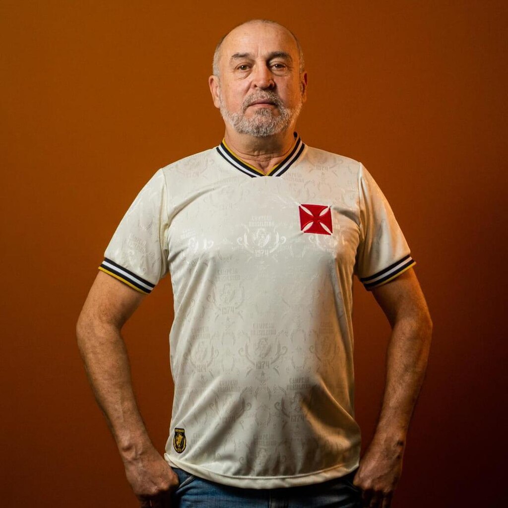Camiseta Vasco 1974 Retrô Mania Off White
