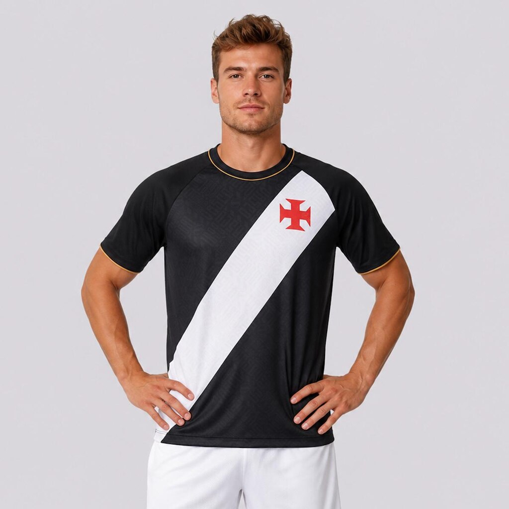 Camiseta Vasco Fluidez Raglan Masculina
