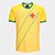 Camiseta Vasco Folha Masculina - Amarelo
