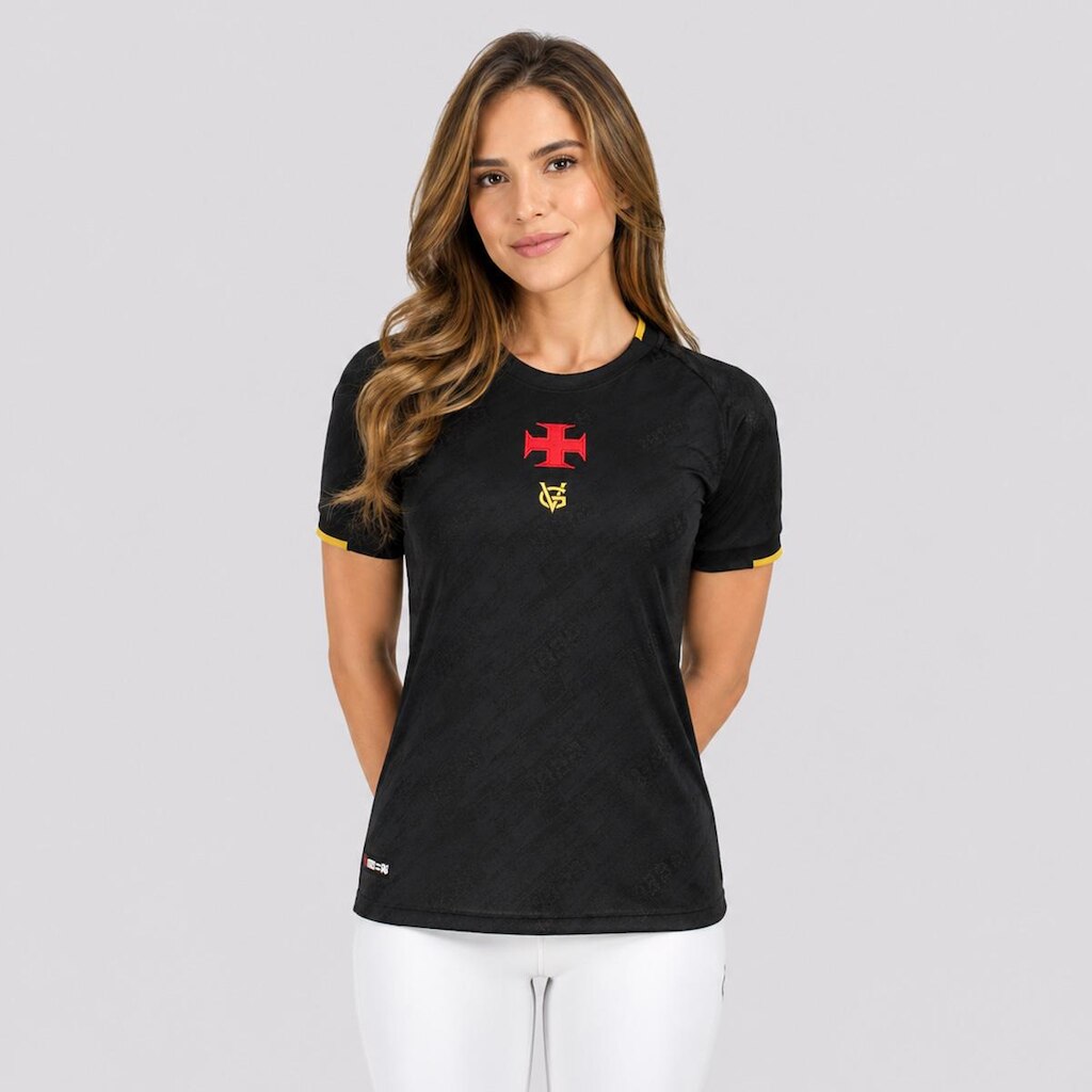 Camiseta Vasco Gigante De Ouro Feminina