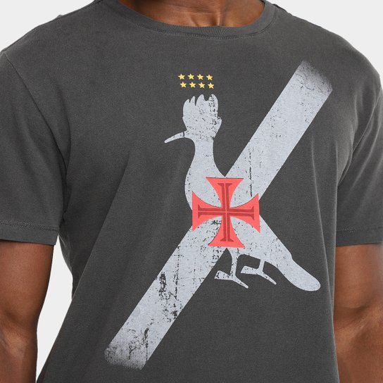 Camiseta Vasco Reserva Pica Pau Cruz de Malta Masculina