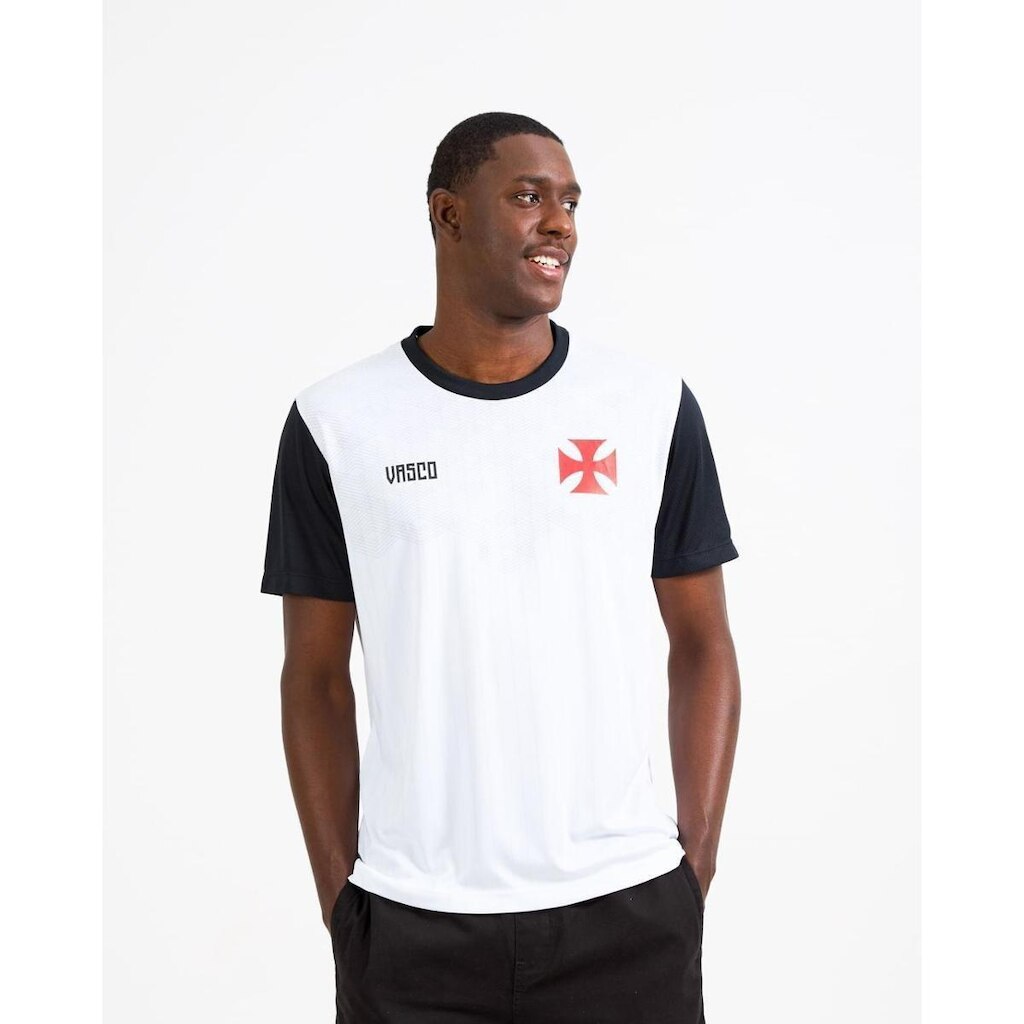 CAMISETA VASCO RITUAL MASCULINA BRANCO/3G