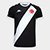 Camiseta Vasco Supporter Class Kappa Masculina - Preto+Branco