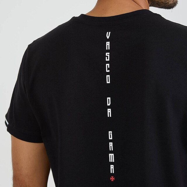 CAMISETA VASCO TOM MASCULINO PRETO P/S