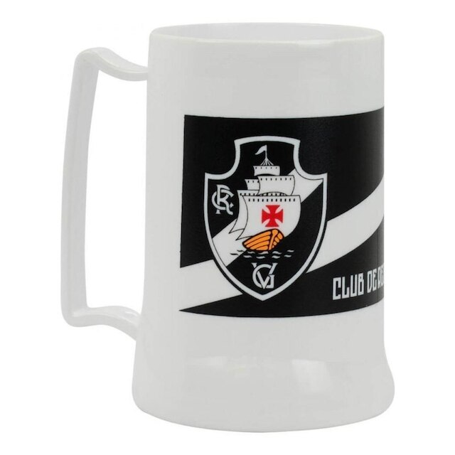 Caneca Branca Gel Isolante Térmico 400ml Vasco