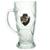 Caneca Chopp Vidro Bola Futebol 630ml Vasco Da Gama - Transparente
