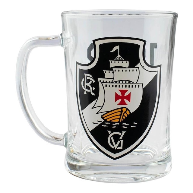 Caneca De Vidro Gigante 650ml - Vasco