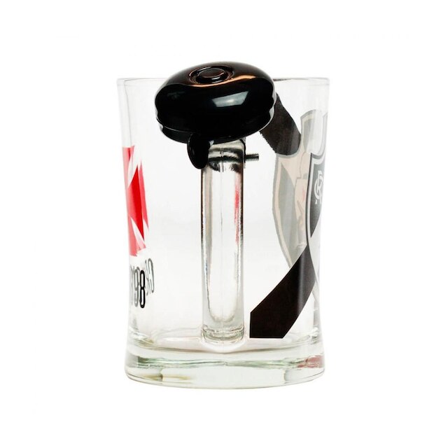 Caneca De Vidro Gigante Com Campainha 650ml - Vasco