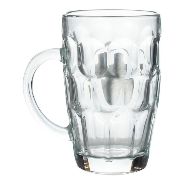 Caneca Vidro Brasão Metal 400ml - Vasco