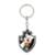 Chaveiro Borracha 3D Escudo Time 6cm - Vasco - Preto