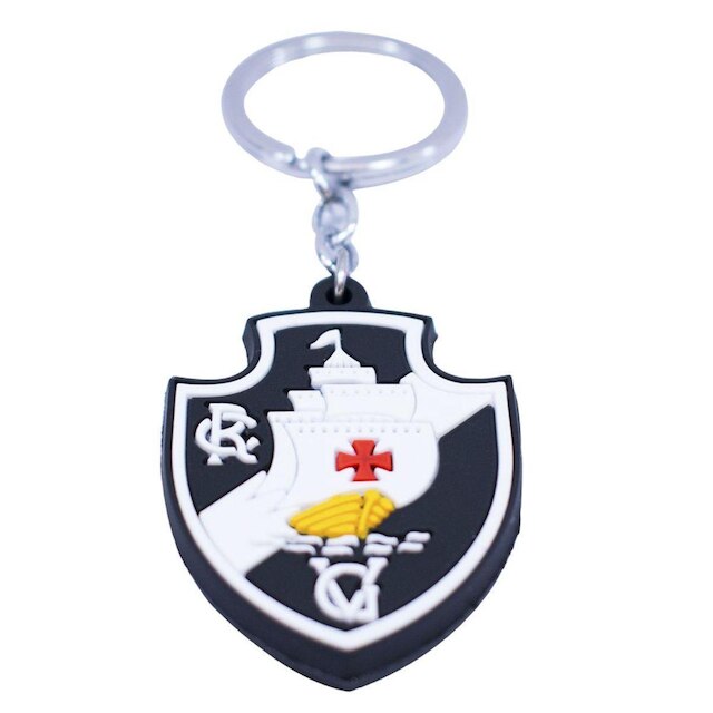 Chaveiro De Borracha Com Brasão De Time - Vasco